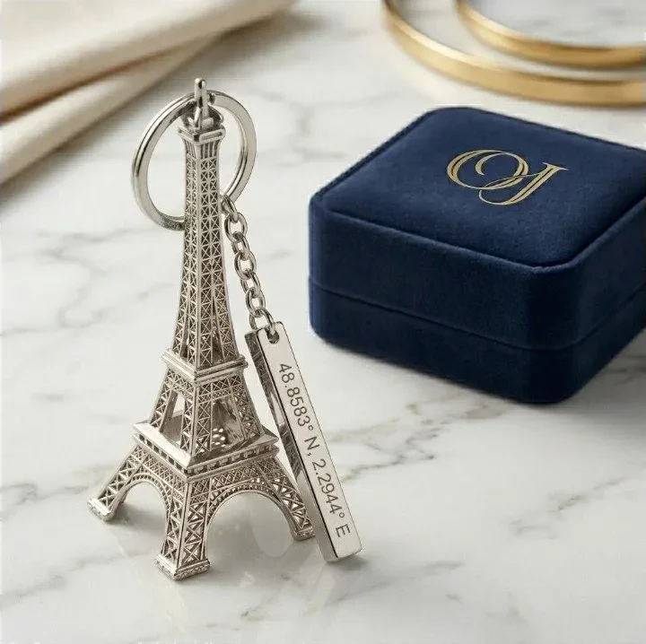 porte-cles-barre-grave-argent Porte-clés barre gravé personnalisé acier argenté — Oréa Joaillerie